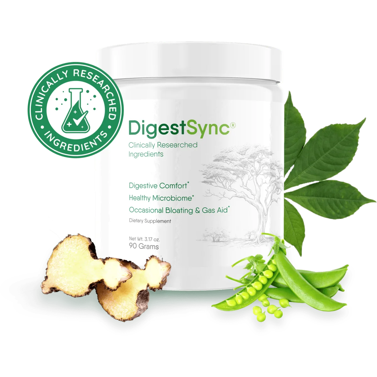 DigestSync Natural Gut & Digestive Formula — Front Label